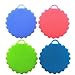 Silicone Food-grade Antibacterial Dishwashing Scrubber Non Stick Multi-purpose Cleaning Kitchen Dish Brush, Mildew-free and BPA Free (4 Mix Colors)