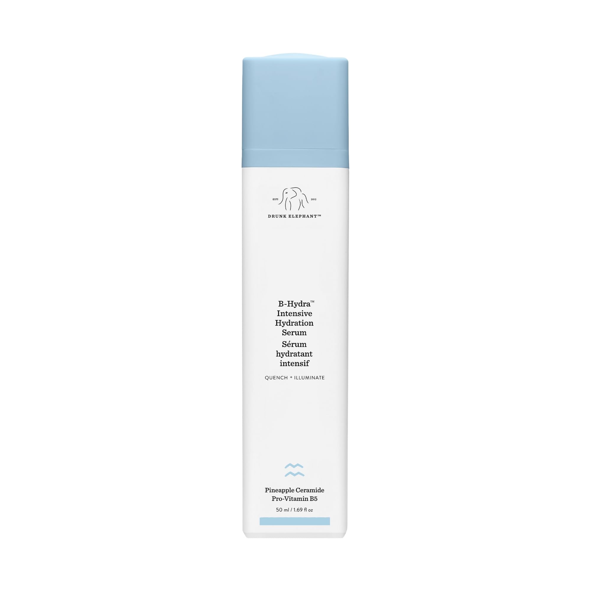 Drunk Elephant B-Hydra Hydration Serum - 50 ml/1.69 fl oz - Hydrating Vitamin B Serum - Clean Clinical Skincare - Cruelty-Free - Dermatologist-Tested - Free of Essential Oils, Silicones, and Fragrance
