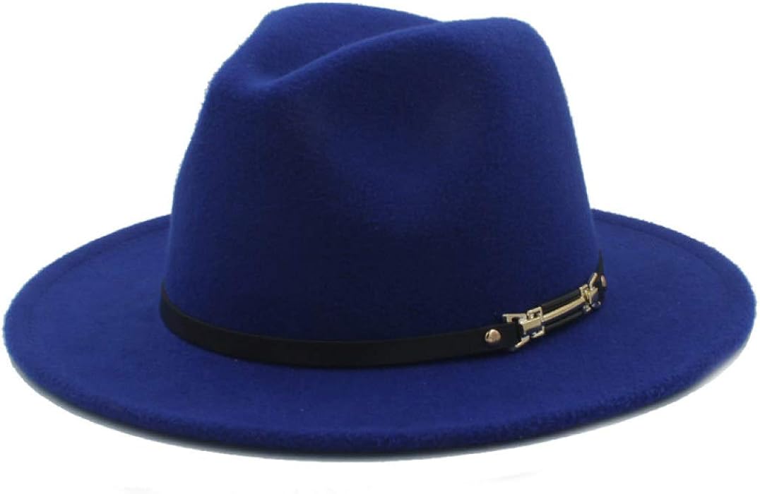 Schwarzer Fedora-Hut Mit Breiter Krempe – Filz, Verstellbarer Kordelzug, Für Performance, Hochzeit, Alltag