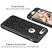 Vofolen Compatible iPhone 8 Plus Case iPhone 7 Plus Case Glitter Bling Shiny Heavy Duty Protection Full-Body Protective Hard Shell Rubber Cover Armor with Front Bumper for iPhone 8 Plus 7 Plus - Black