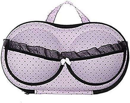 Bra Travel Bag - Versatile Storage Bag For Women On Travel,Size 32A - 36C (Pink)