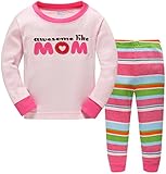 Hugbug Toddler Girls Awesome Like Mom Pajama Set 2-7T
