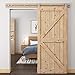 WBHome 6.7ft Modern Stainless Steel Interior Sliding Barn Door Hardware Kit