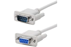 axGear Serial Cable Male to Female Extersion DB9 9 Pin RS232 MF COM Port Wire