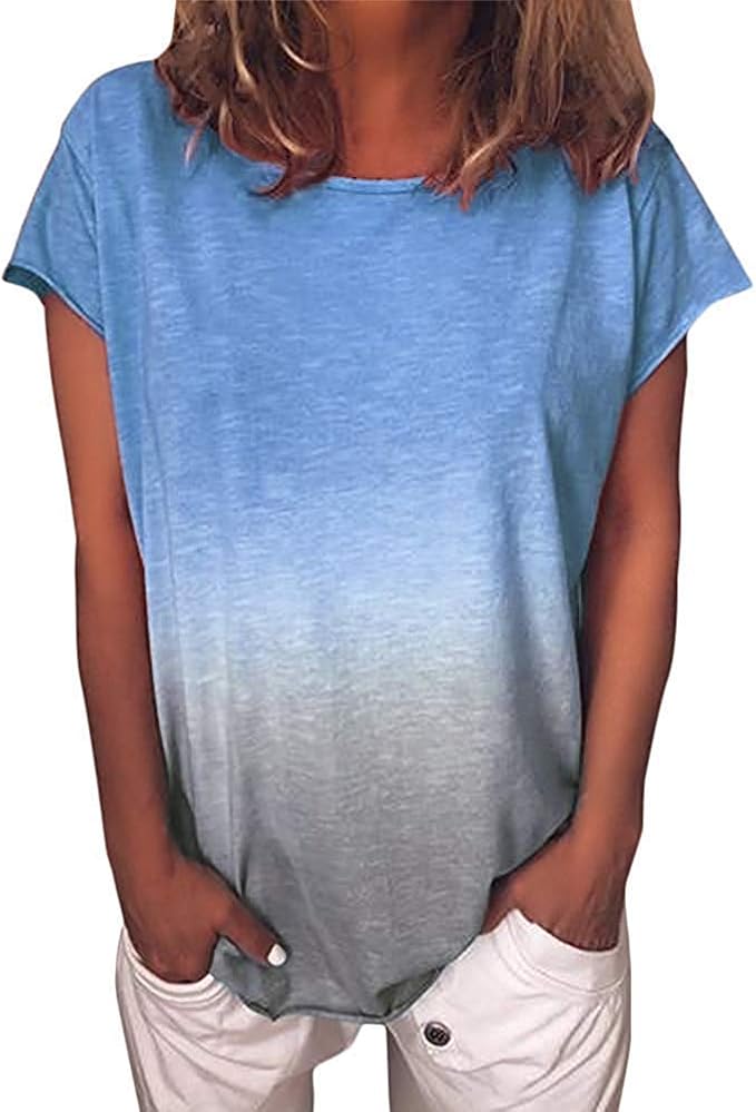 Yidarton Women’s Summer TShirt Short Sleeve Tops Loose T Shirts Casual