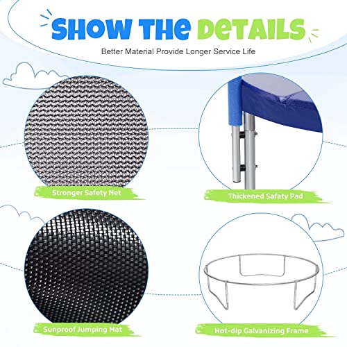 ORCC 16 15 14 12 10FT ASTM and CPSIA Approved Basketball Trampolines