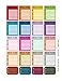 INKtropolis Rainbow Meal Planning Stickers, Compatible with Erin Condren Vertical Life Planner, 20 Count, Multicolor, Matte, Modern, Minimalist, Single Use, Indoor, Paper Surface