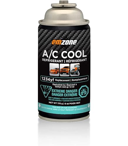 ZeroR® HFO-1234YF R1234YF Refrigerant for MVAC Use in 8oz SSV Cans
