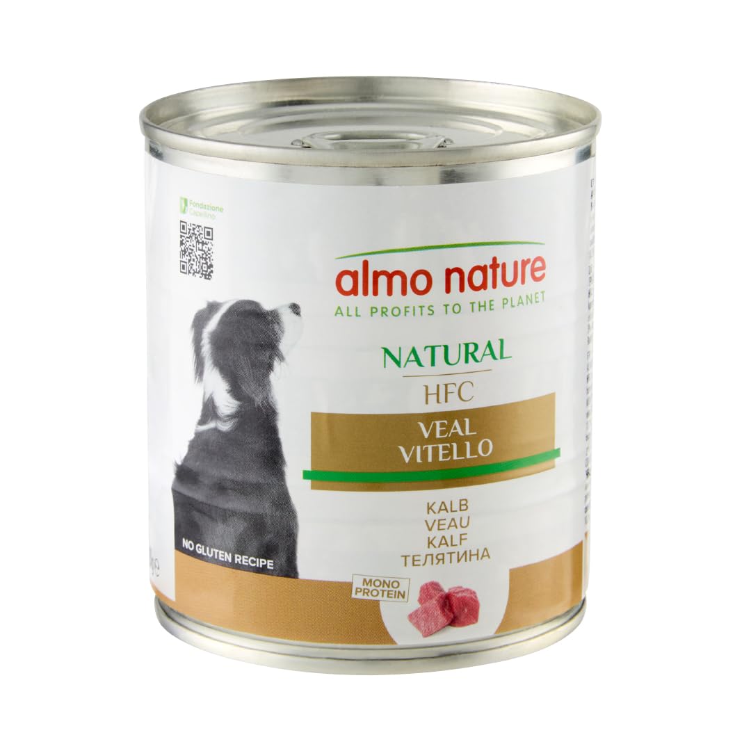 Almo Nature HFC Natural Veal - Wet Dog Food (Pack of 12 x 280g tins)