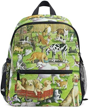 キッズリュック 子供用 リュックサック バックパック 可愛い動物 子犬柄 キッズ 誕生日 スポーツ 入園祝 学園祭り遠足 通常用 学生用 アウトドア 引き出物 プレゼント