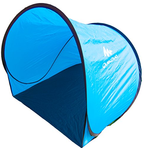 QUECHUA 2 SECONDS POP UP SHELTER SPF 30 CAMPING FESTIVAL WINDBREAKER