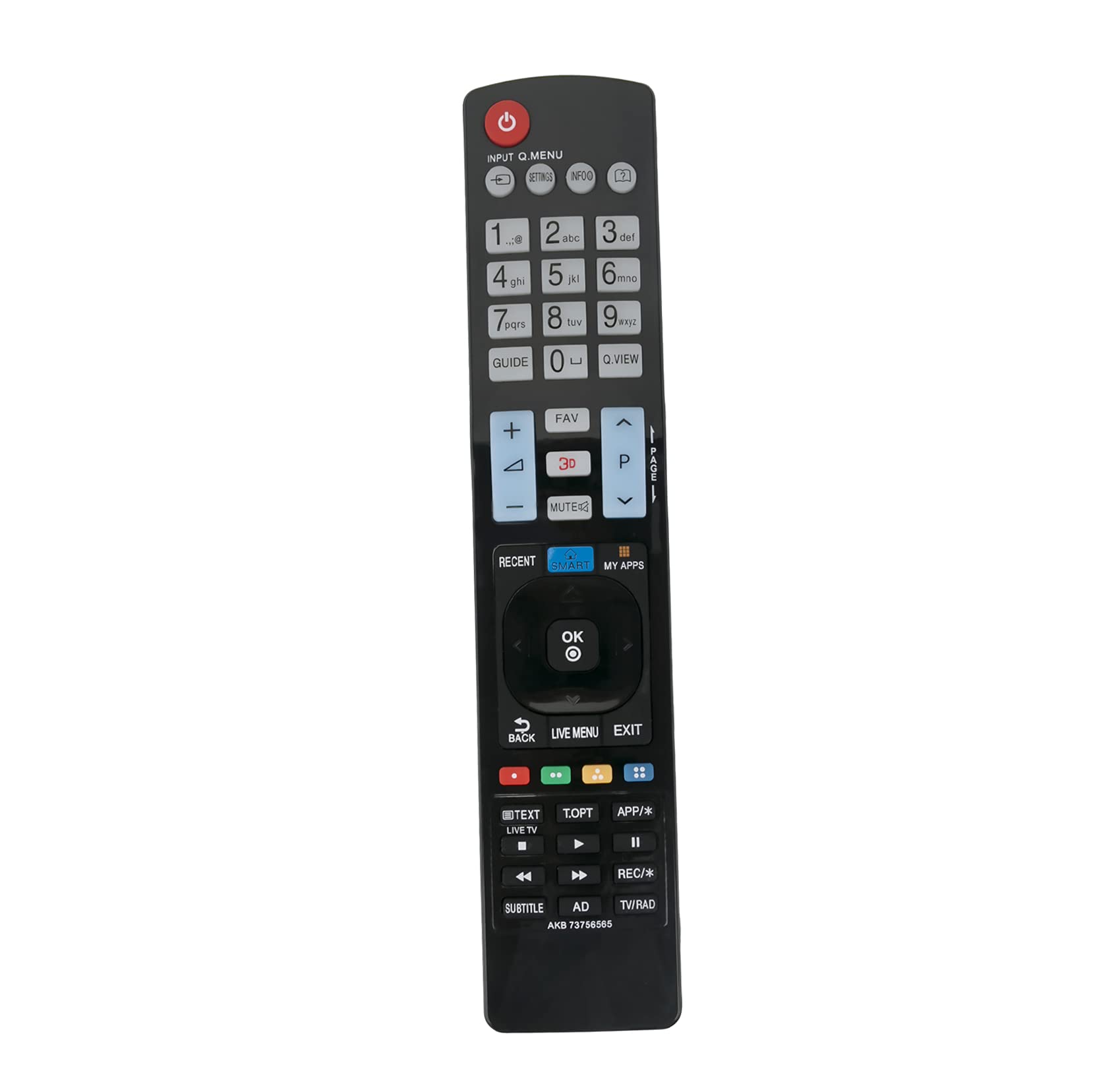 AULCMEET AKB73756565 sub AKB73756580 AKB73756571 Replace Remote fit for LG 55LB860V-ZB 60LB860V-ZA 60LB860V-ZB 49LB870V-ZA 55LB673V-ZB 55LB675V-ZA 55LB677V-ZC 55LB679V-ZF 42LB673V-ZB 42LB675V-ZA