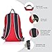 Outlander Packable Handy Lightweight Travel Hiking Backpack Daypack, Red