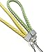 Onkuey 10pcs Braided PU Wrist Straps Lanyard, 7 inch Durable Leatherette Hand Strap for Cellphone/Phone Case/Purse/Keychain/iPod/PSP/Wii/USB Drives