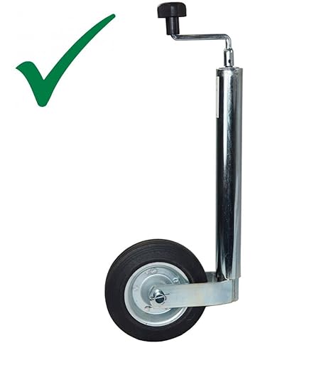 Bresetech PKW ANHÄNGER STÜTZRAD Vollgummireifen mit Stahlfelge 200 kg UNIVERSAL passend für HUMBAUR BÖCKMANN STEMA DEMA STEDE