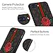 Dairnim iPhone 7 Plus Case, iPhone 8 Plus Case, Ultra-Slim Non-Slip, 3D Rose Pattern Relief, Soft TPU, Long Short Lanyard, Vintage Retro Phone Case for iPhone 7, 8 Plus 5.5 Inches, Brown