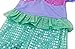 HenzWorld Little Girls Dresses Mermaid Costume Fancy Princess Birthday Gift Halloween Cosplay Christmas Xmas Party Outfits Sequins Ruffle Patchwork Tails Skirt Clothes Kids Outfit 5T 4-5 Years