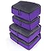 JETPAL Lightweight Travel Luggage Organizer Packing Cubes (Set of 4) - Purple