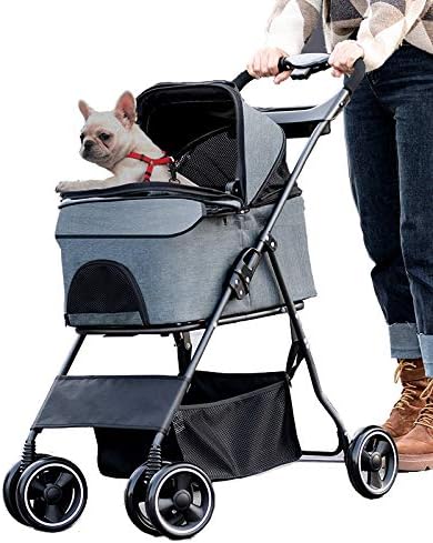 Amazon Totoro Ball ペットカート ペットバギー ペット4輪バギー 取り外し可能 多機能 多頭用 4輪中型カート 折りたたみ 小型犬 中型犬 老犬 散歩 おでかけ 通院 旅行 折り畳み簡単 耐荷重30kg 日本語説明書付き グレー Totoro Ball カート 通販