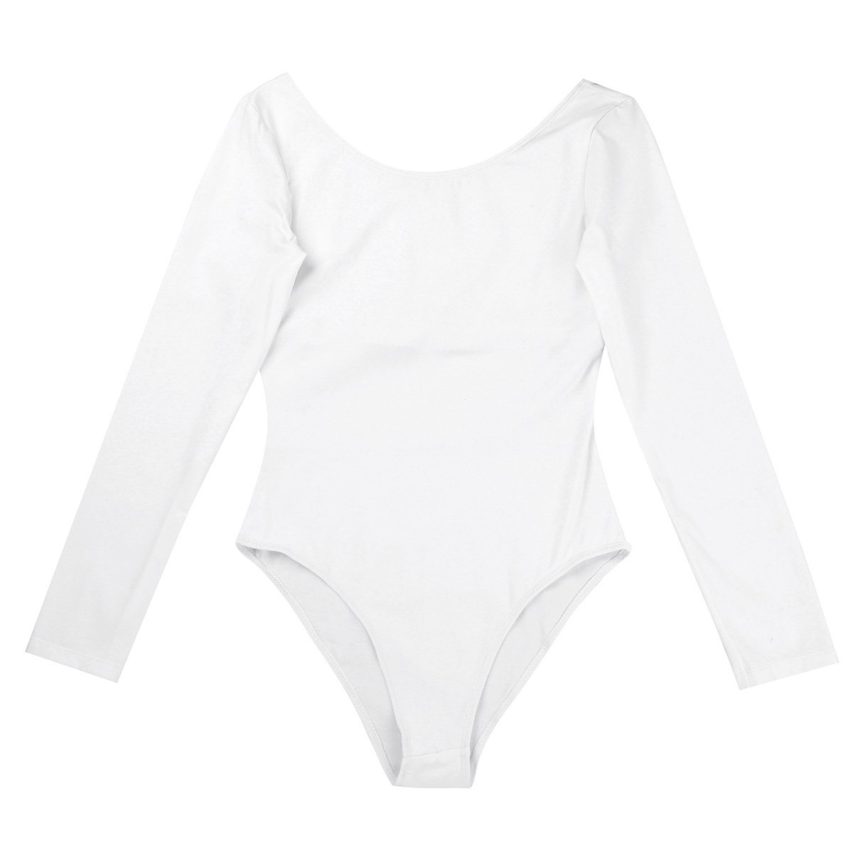 Freebily Womens Team Basic Long Sleeve Gymnastic Ballet Leotard