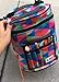 KNITTING & CROCHET BAG with ACCESSORIES - Water Resistant & Tangle-Free Yarn Storage Tote, Crocheting Supplies Organizer & WIP Project Holder with Clear Pocket - Sturdy & Lightweight - Set of 3