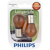Philips Automotive Lighting 1157NALLB2 LongerLife Miniature Bulb, 2 Pack