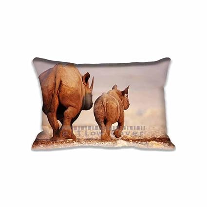 Amazon Com Home Office Car Decoration Awesome Rhinoceros Pillow