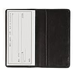 Standard Checkbook Cover - Full Grain Leather - Black Onyx (black)