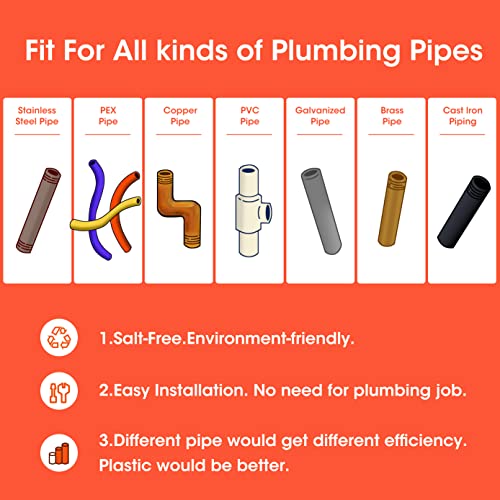 HQUA S350 Whole House Electronic Water Descaler, Alternative Water