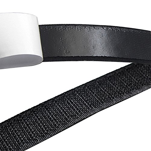 Pinfox 2 Pack Universal Self Adhesive Backed Hook Tape Kit for Magnetic Screen Door with Full Frame Velcro 18ft Fastener Replacement - Thumbnail 3