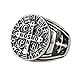St Benedict Exorcism Stainless Steel Ring Demon Protection Ghost Hunter,8