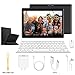 2 in 1 Tablet Android 8.1 10 Inch, Tablet PC with Wireless Bluetooth Keyboard Case, Tablet Cases with Pencil 3GB RAM 64GB ROM, Dual SIM Quad Core 1.5Ghz, Dual Camera 5MP + 8MP (Black)thumb 1