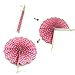 Cocodeko Hanging Set, Tissue Paper Poms Flower Fan and Honeycomb Balls for Birthday Baby Shower Wedding Festival Decorations-Pink, 3 Gram