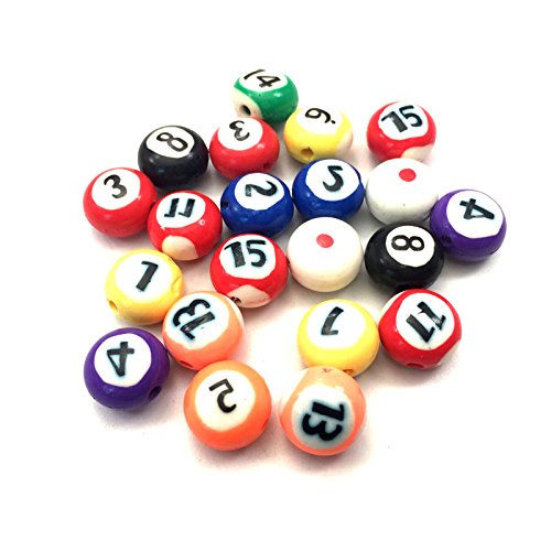 50PCS 12MM FIMO BILLIARDS BEADS POLYMER CLAY SPACER BEADS MIXED COLOR DIY JEWELRY FINDING MAKING - Thumbnail 3