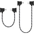 1FT+0.5FT(2 pack) USB C to IOS Remote Controller Cable for DJI Mavic 3, Mini 4 Pro, Mini 2/3 Pro, Air 2S, Mavic Air 2, RC-N1, DJI Drone to Phone 14/13/ Tablet Cable 90 Degree OTG Data Cord Accessories