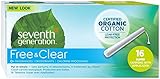Seventh Generation Organic Tampons, With Applicator - Super - 16 ct