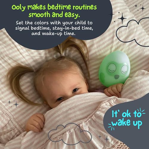 Ooly Owl Ok to Wake Clock for Toddlers & Kids | Sleep Trainer & Night Light | Safe, Cord Free, and Button Free | Helps Kids Learn When to Wake Up | Perfect Sleep Companion
