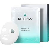 REJURAN Turnover Mask, c-PDRN&reg; Face Mask, 5ea x 1.35 fl oz | Intensive Hydration with Original Salmon DNA PDRN &amp; Ceramides for Revitalized Skin &amp; Radiant Glow, Korean Skincare