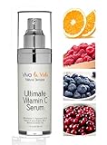 VLV Natural Skin Care Products - Best Vitamin C Serum with Hyaluronic Acid, Organic, Anti Wrinkle, Anti Aging, Brightening Cream for Face, Eyes, Neck and For Men and Women