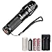 Prosvet 878 CREE XML T6 LED 1200 Lumens Portable Zoomable Tactical Flashlight - Rechargeable 18650 Batteries and Dual Charger Included - Adjustable Focus - Water Resistant Torch