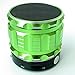 Portable Mini Bluetooth Wireless Metal Speaker,Rechargable Battery Support Green Color