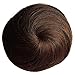 Hair Bun Human hair HAIQUAN Hair Bun Extension Donut Chignon Hairpiece Wig UP DO Ballerina Knoten Topknot Scrunchie Hairpiece Dark Brownthumb 1