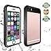 Effun iPhone 6 Waterproof Case, iPhone 6S Waterproof Case IP68 Certified Waterproof Underwater Cover Dirt/Snowp/Shock Proof Case with Cell Phone Holder, PH Test Paper, Stylus Pen, Floating Strap Black