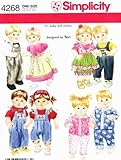 SIMPLICITY 4268 15# BABY DOLL CLOTHES ~ FITS TWIN DOLLS