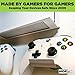 HIDEit Mounts (2-Pack White Uni-C Controller Wall Mount - Compatible with PS5 Pro and All Playstations | Xbox | NVIDIA | Nintendo Switch Controllers and More - Mount for Video Game Controllers