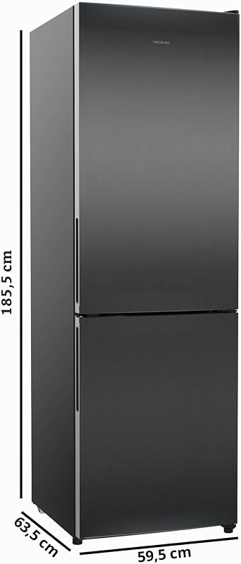 Frigorifero Combinato 322L Bolero CoolMarket Combi 322i Dark D. Altezza 185,5cm, Larghezza 59,5cm, Tecnologia Multi Airflow, HumidityFlex HUB, LED Interno