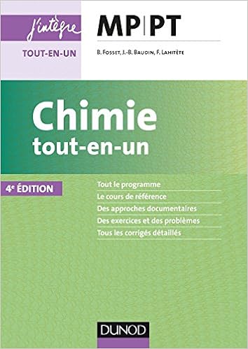 Amazon Fr Chimie Tout En Un Mp Pt 4e Ed Fosset Bruno Baudin Jean Bernard Lahitete Frederic Livres