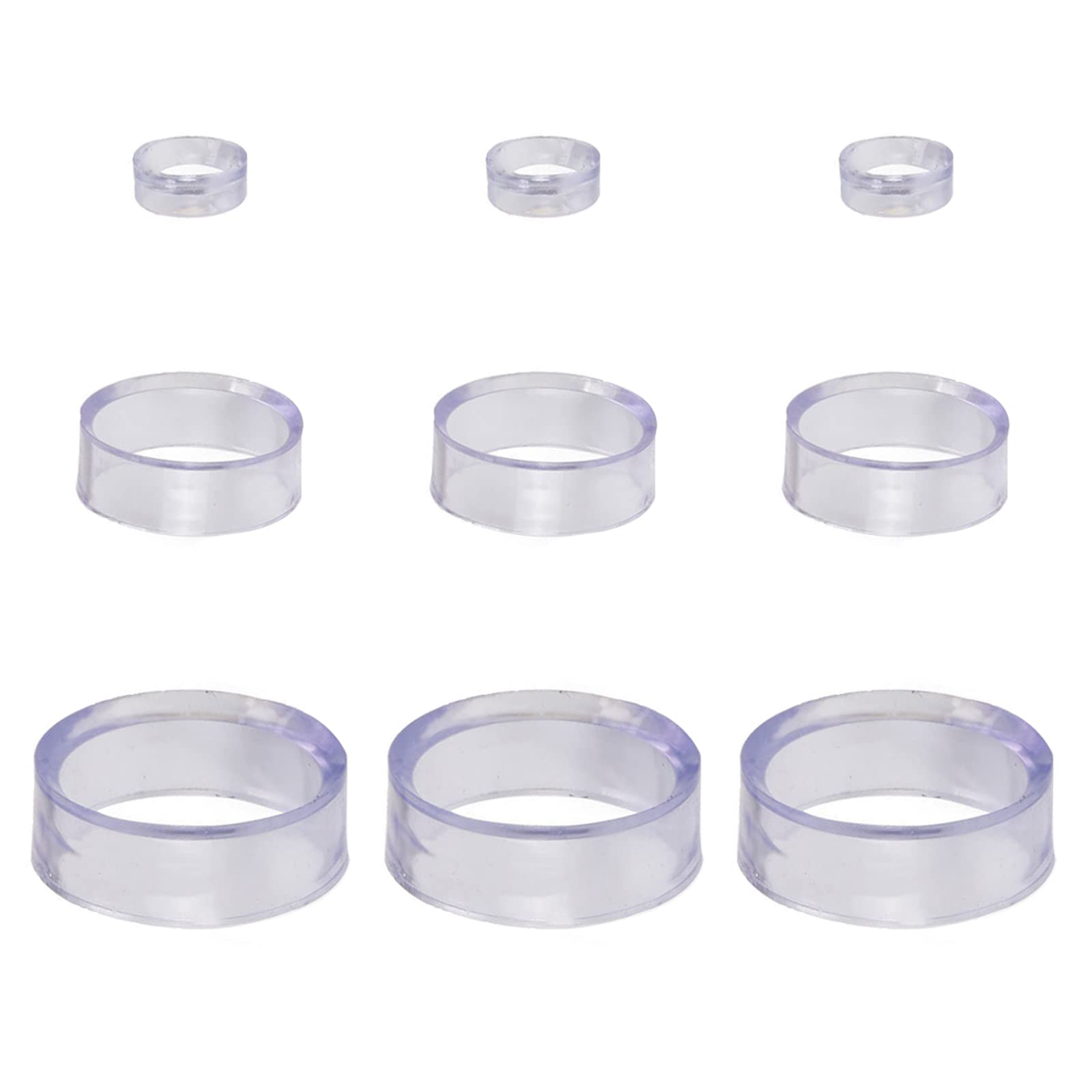 GXWzhanbo 9 Pcs Acrylic Transparent Display Stands Clear Sphere Stand Round Ball Stand for Golf Ball Tennis Ball Eggs Spheres Jewelry Crafts Collections