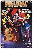 NNHG Tin Sign 8x12 inches Mortal Kombat Midway Arcade Game Ad Vintage Reproduction Decorative Metal Signs