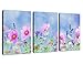 Canvas Wall Art Colorful Flowers Pictures Spa Zen Decor - Simple Life Canvas Art 3 Pieces x 12